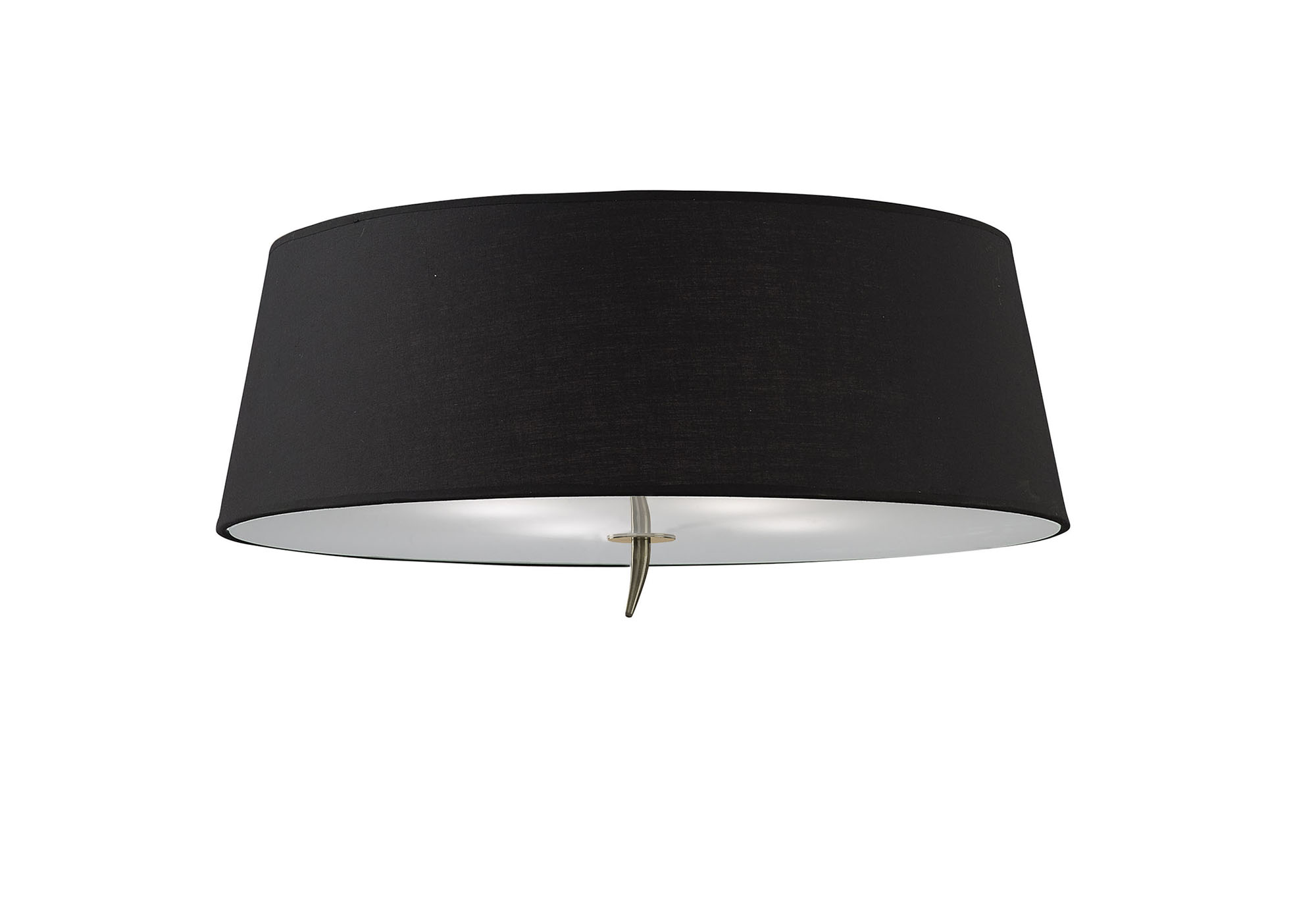 M1929/BS  ## Ninette Ceiling 4 Light E27; Antique Brass With Black Shade